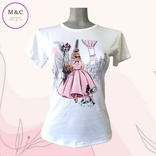 Playera Med basica estampada 10