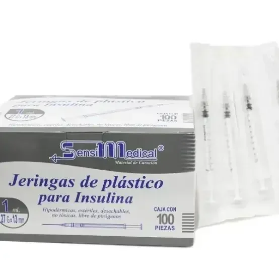 Jeringa de plástico para insulina (SensiMedical)