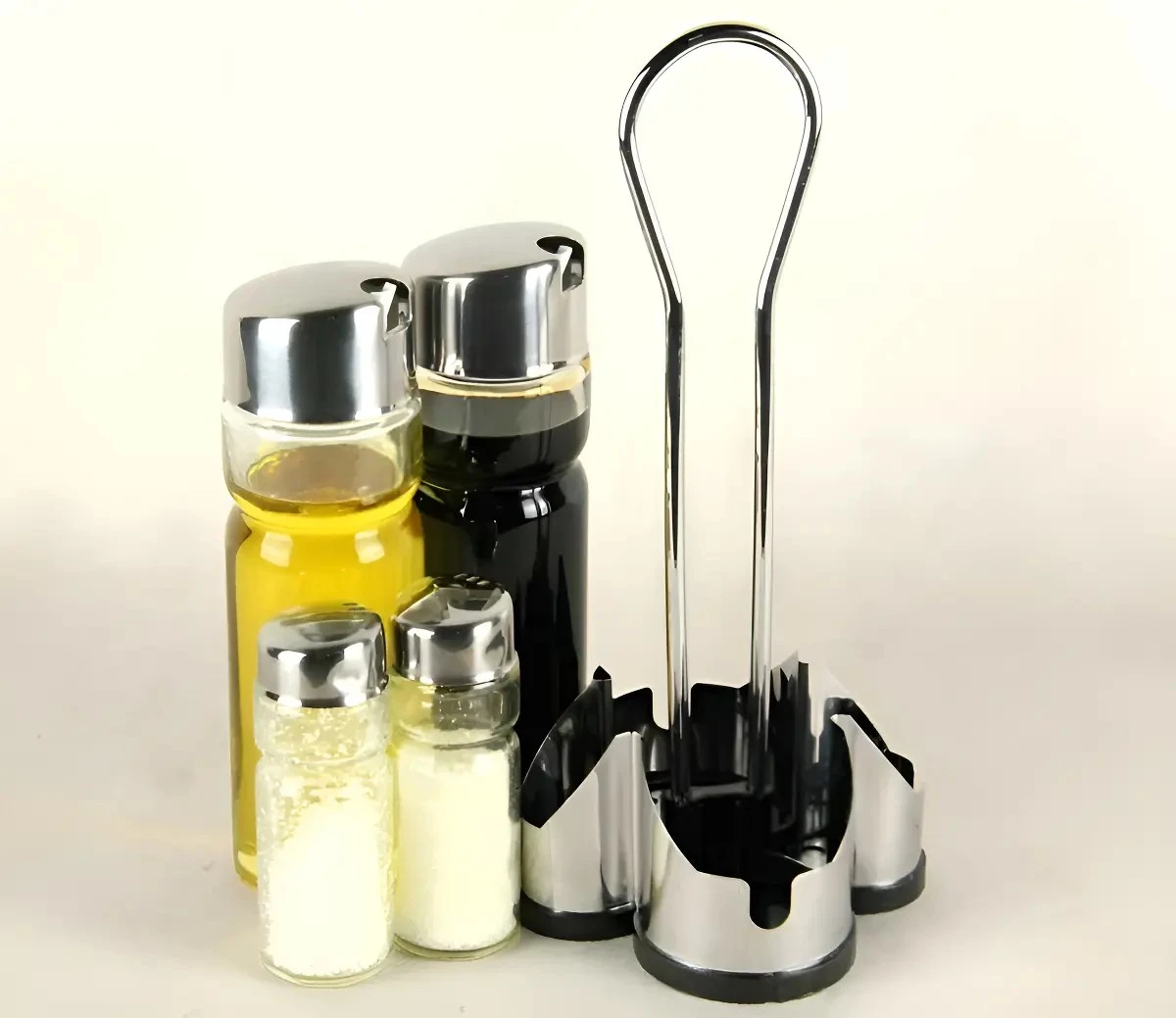 Alcuza Aceitero Salero Limón Vinagre Pimienta Mesa Comedor