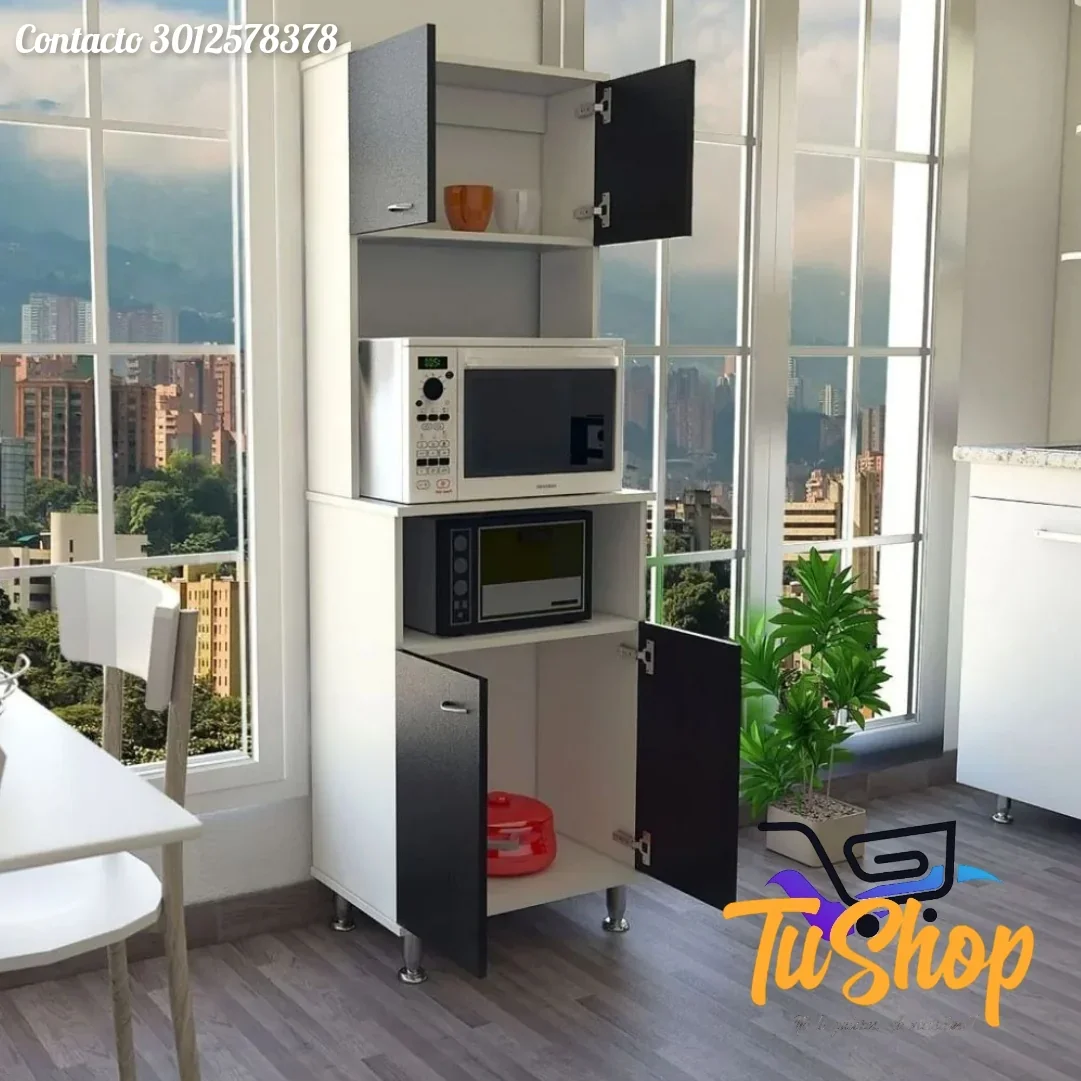 Mueble Alacena Wengue Blanco 