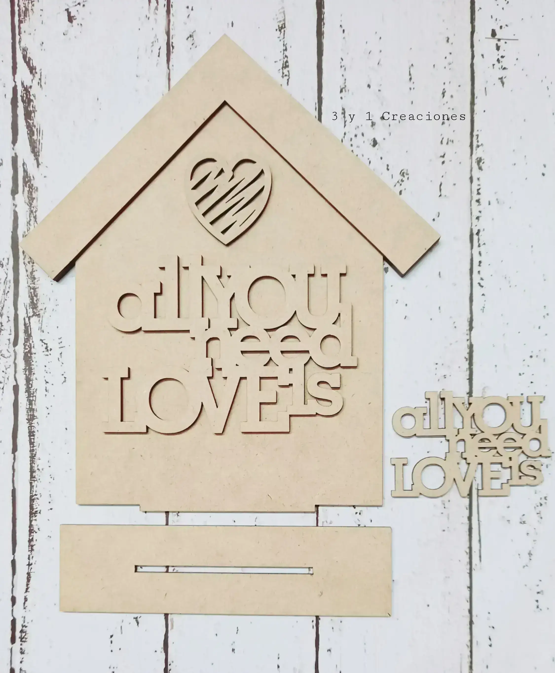 Casa con base ALL YOU NEED IS LOVE 3