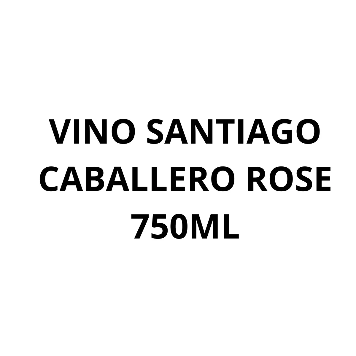 VINO SANTIAGO CABALLERO ROSE 750ML