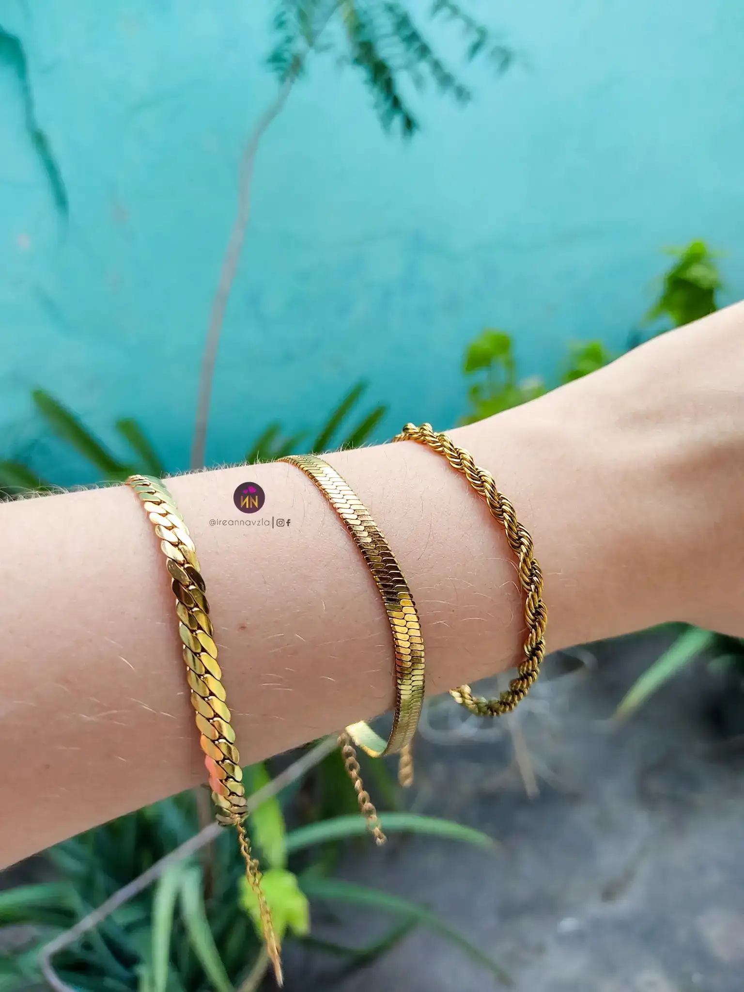 Pulsera gold acero  3