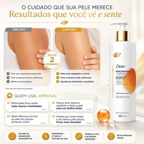 Serum Hidratante Corporal Niacinamida 380 ml Dove 4