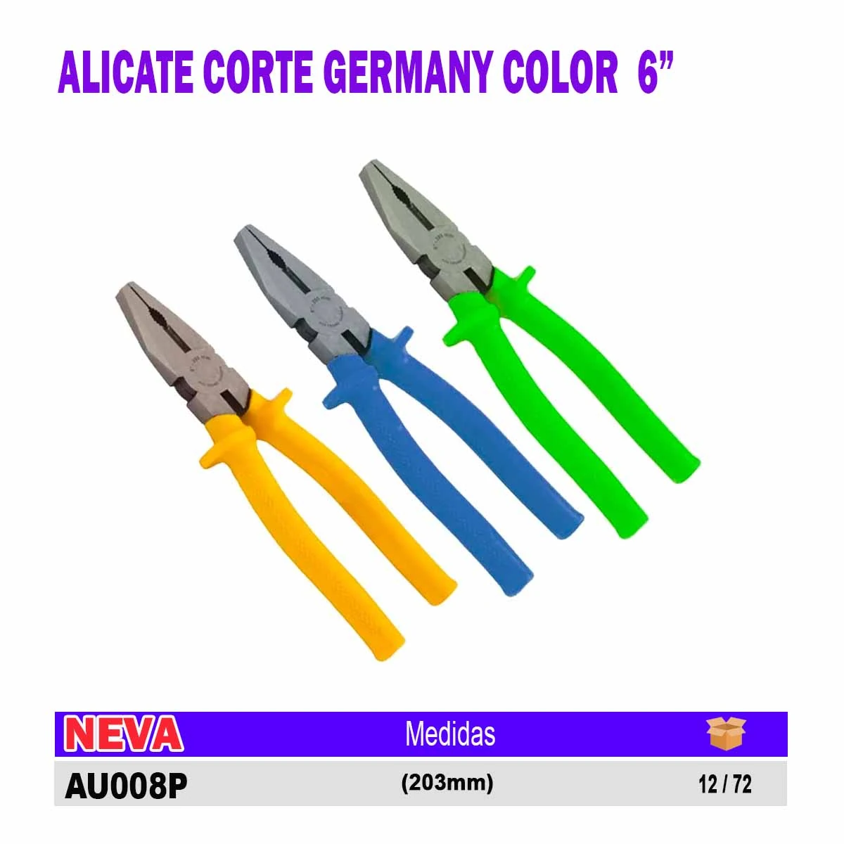 ALICATE UNIVERSAL GERMANY color ECO 8" (203mm)
