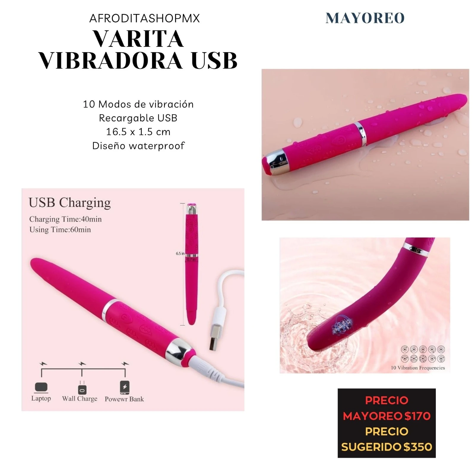 VARITA VIBRADORA USB