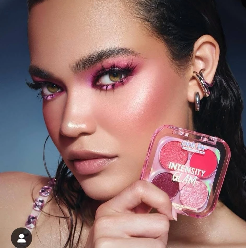 Cuarteto de sombras intensity glam pink up 5