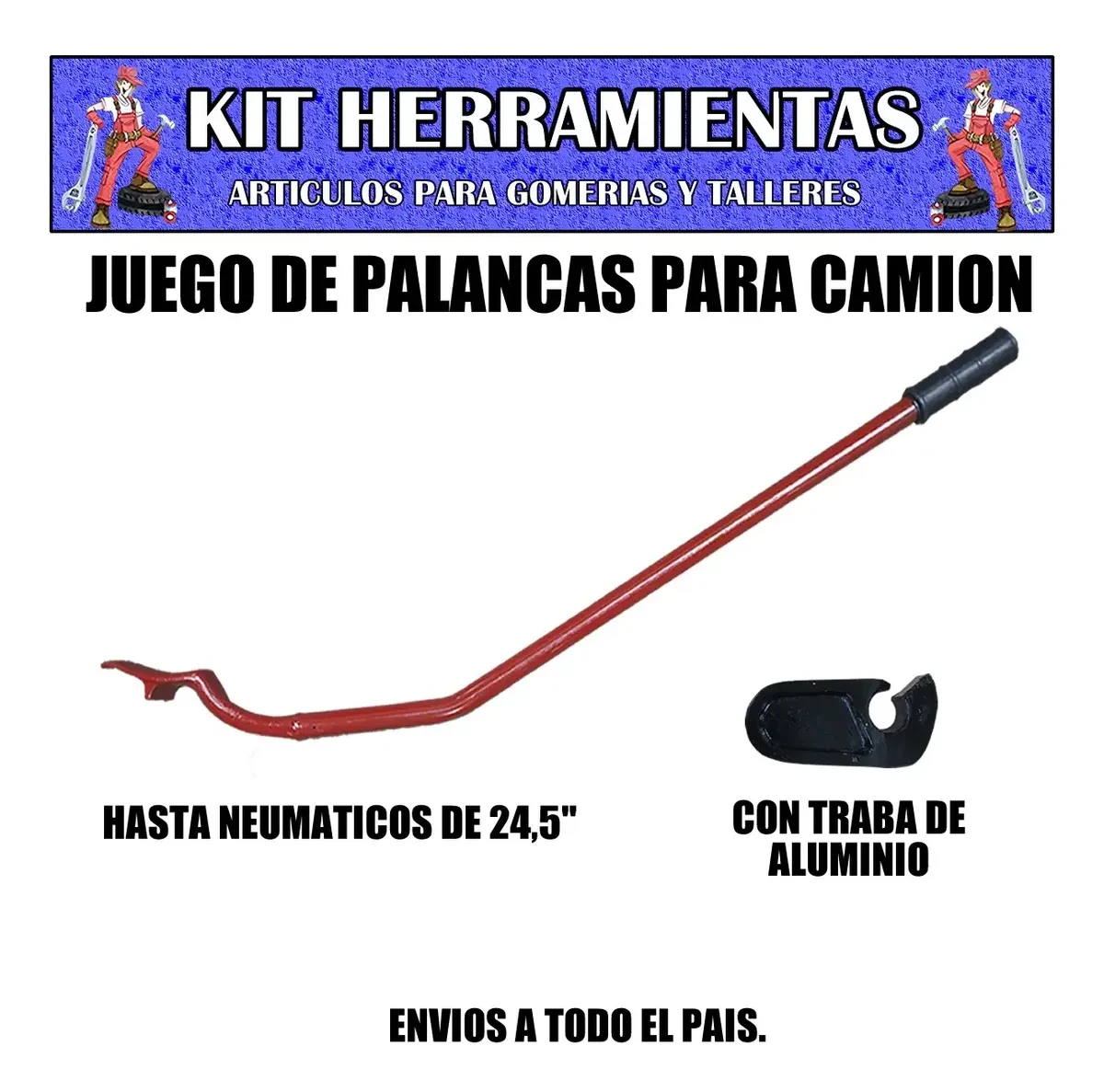 Juego De Palancas Arme Desarmar Cubiertas Camion Colectivo 3