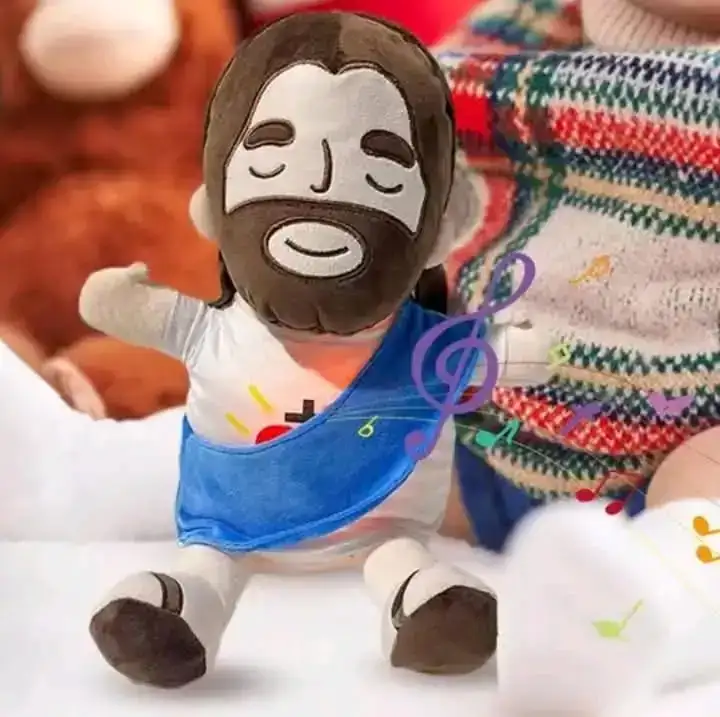 Peluche jesus que respira con sonido 4