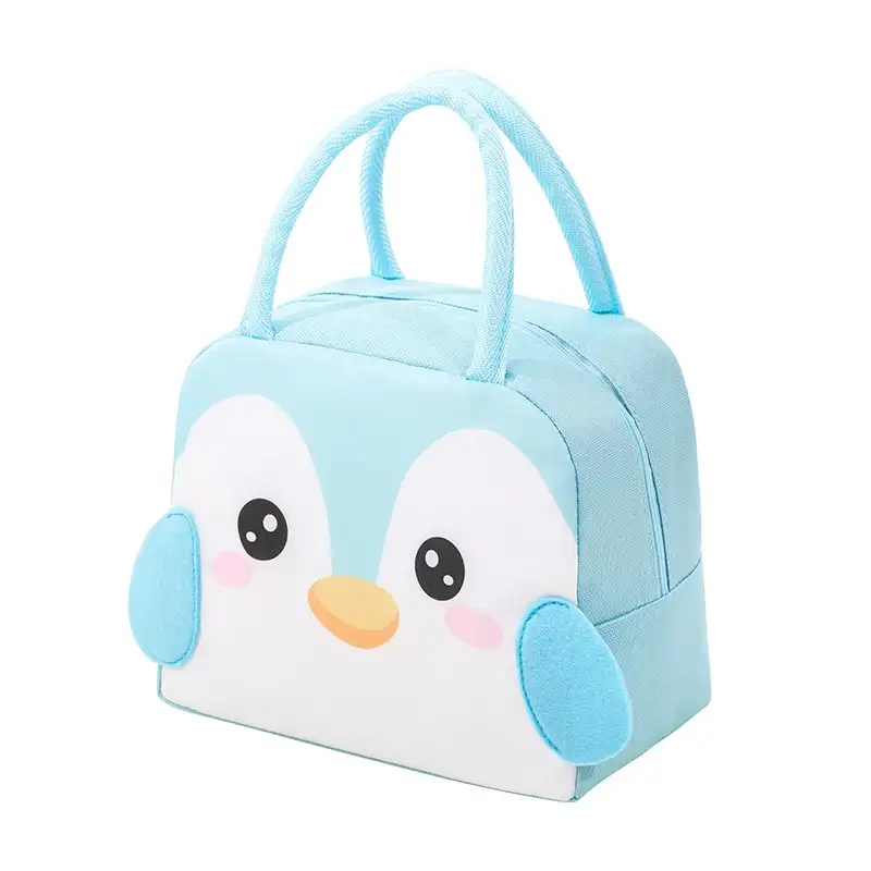 Lonchera pinguino celeste