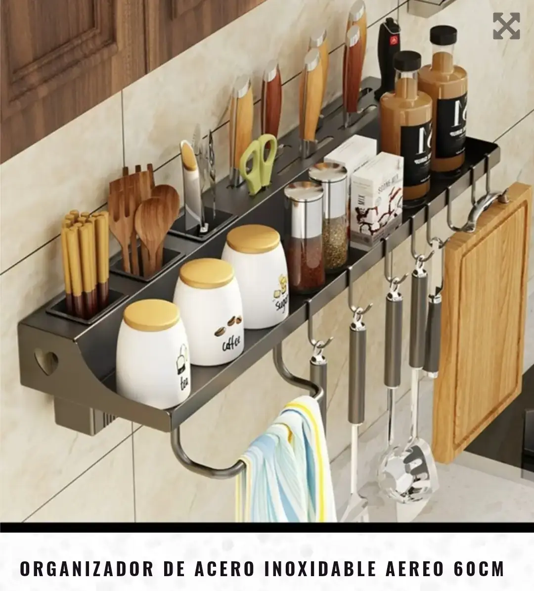 Organizador se acero inoxidable