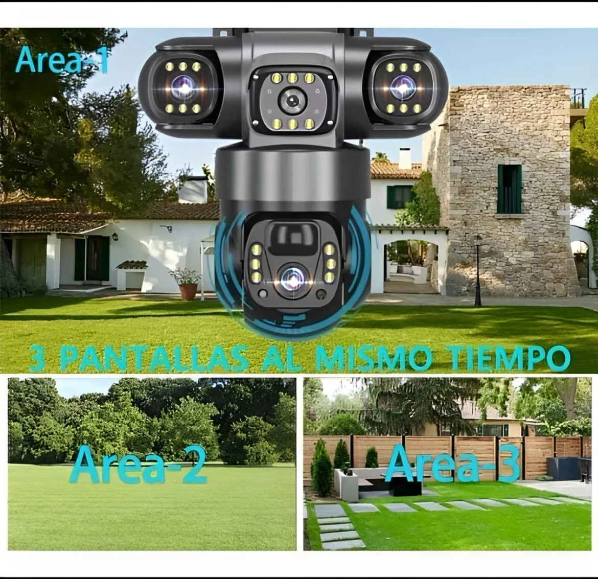 Camara Vigilancia Exterior Ptz 360 4g Bidireccional 2mp 4mm Negro 2