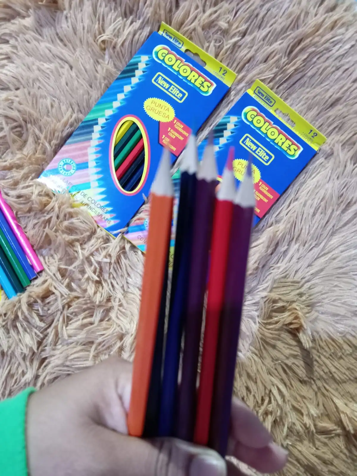 Crayones de madera 12 colores  2