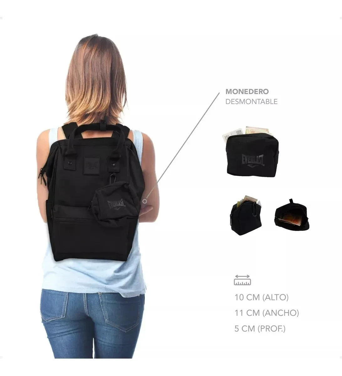 MOCHILA EVERLAST CON MONEDERO 22204 7