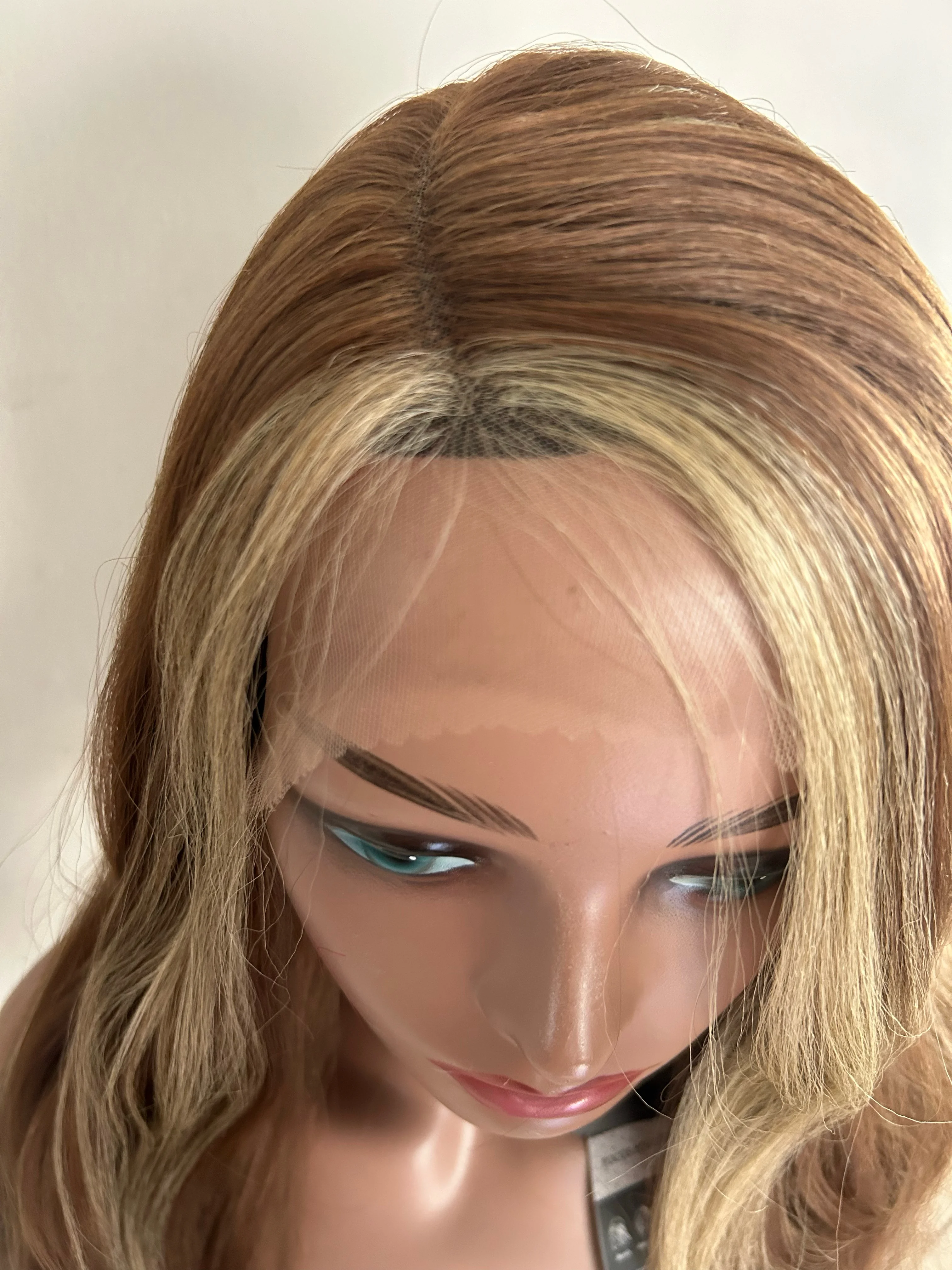 Pelucas destello Rubia y Marron 24”  5