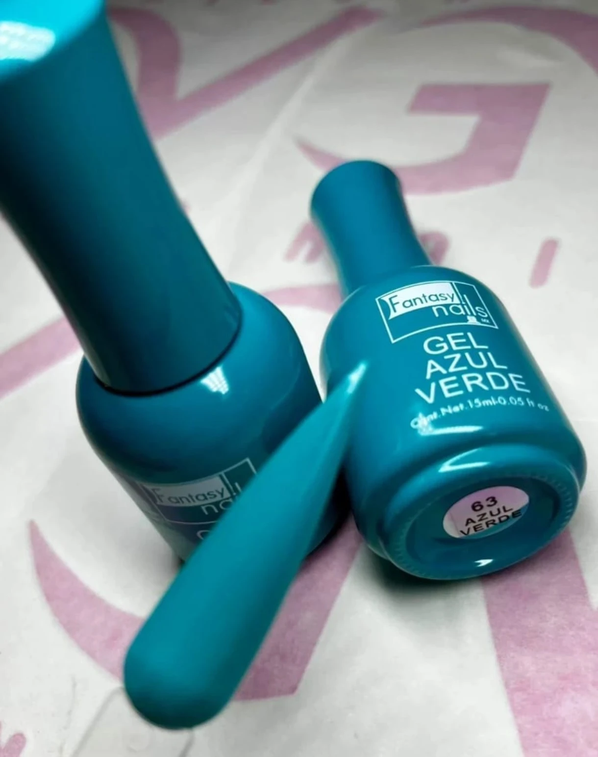 gel # 63 azul verde 