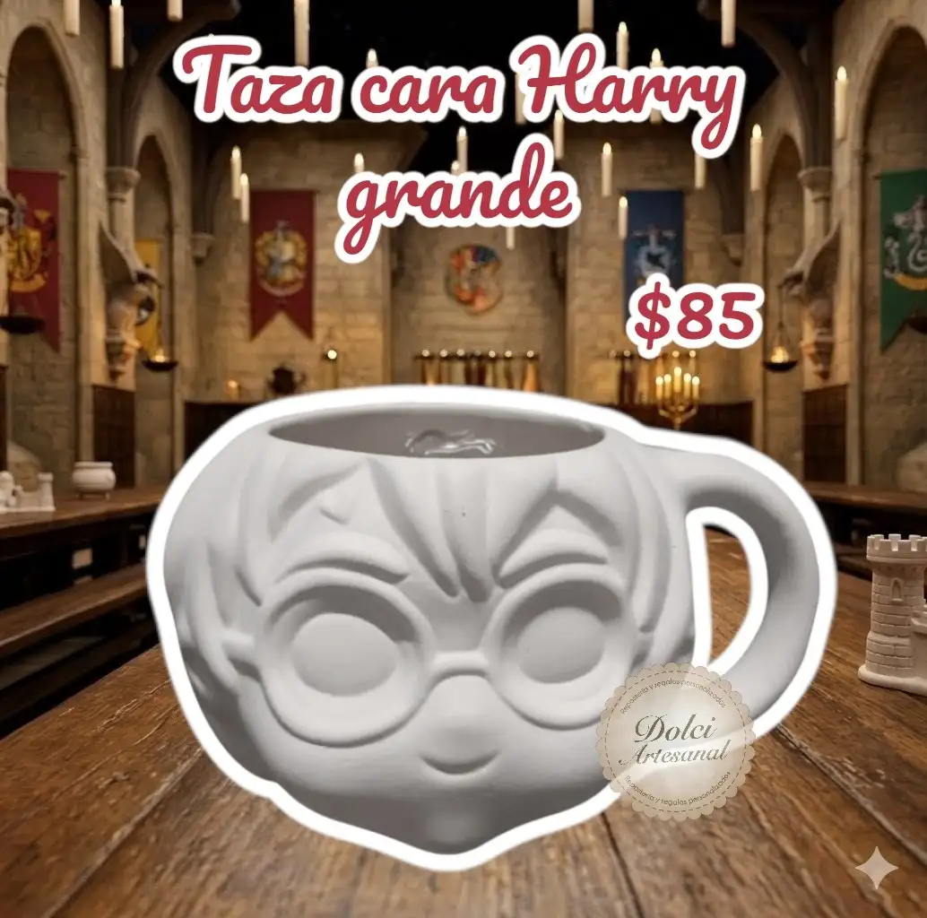 Taza cara de Harry Potter 