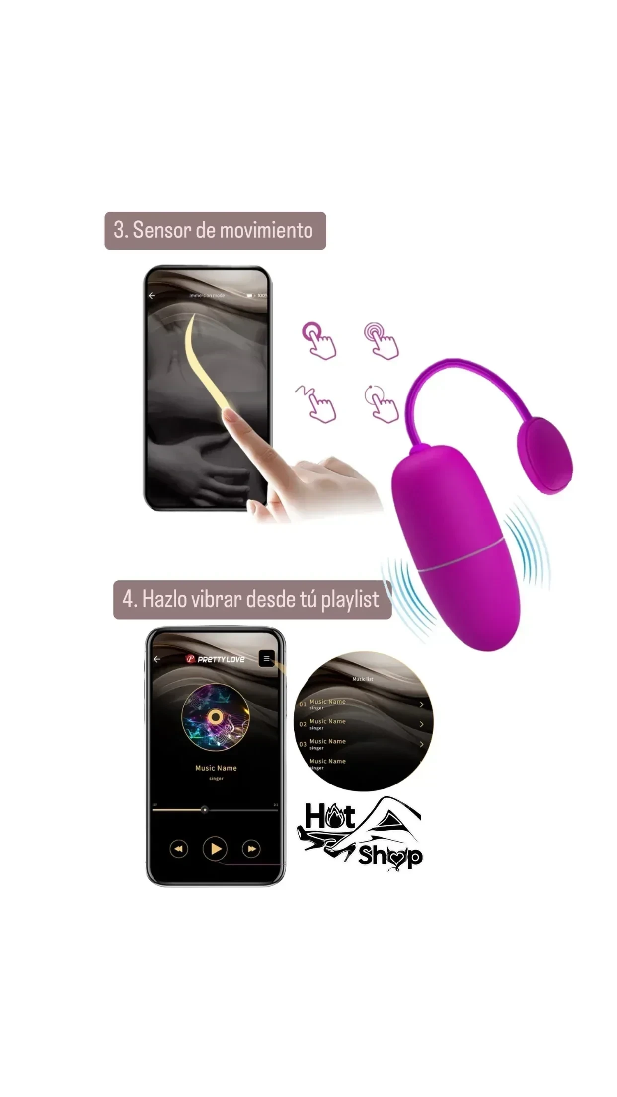 Huevo Vibrador Pretty Love Larga Distancia  3