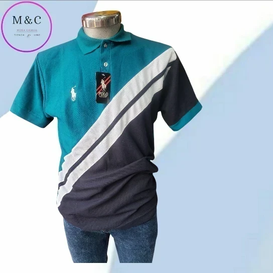 Playera G franja de color 5