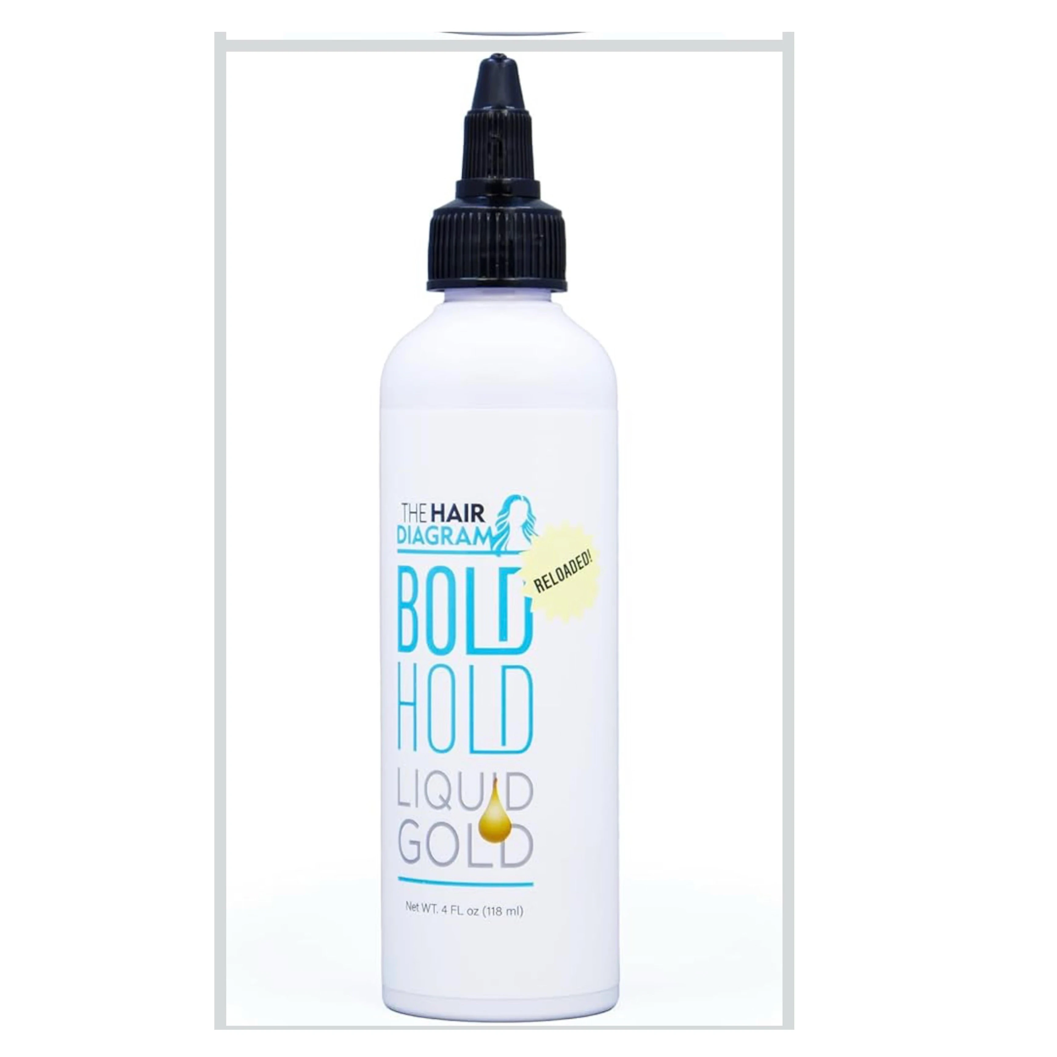 Bold Hold Liquid Gold Reloaded - Gel de encaje sin pegamento - Fijación temporal para pelucas y sistemas capilares - Agente de peinado para cabellos de bebé - No tóxico - 