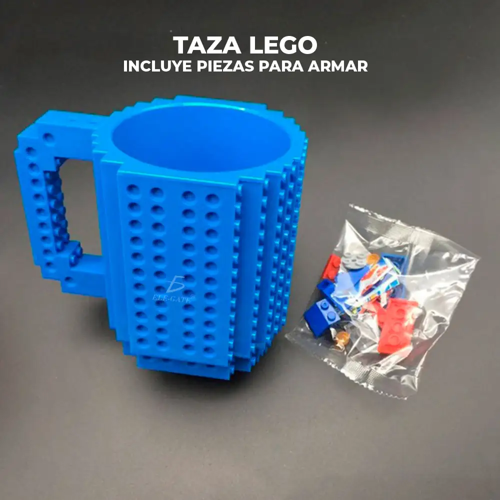 Taza Bloque De Construcción + Bloqus Pequeños Multicolor  2
