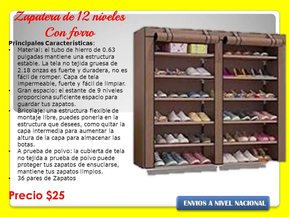Zapatero de 12 niveles