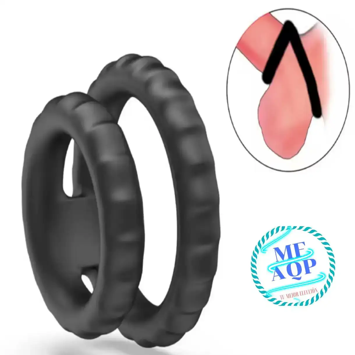 ANILLO PARA EL PENE DOBLE 