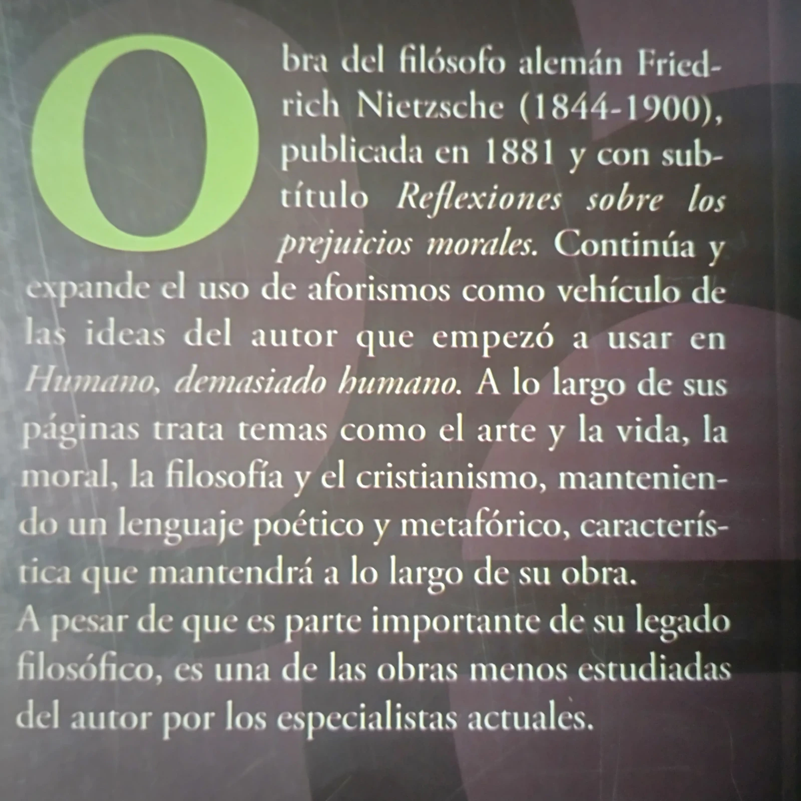 Aurora, Friedrich Nietzsche , nuevo  4