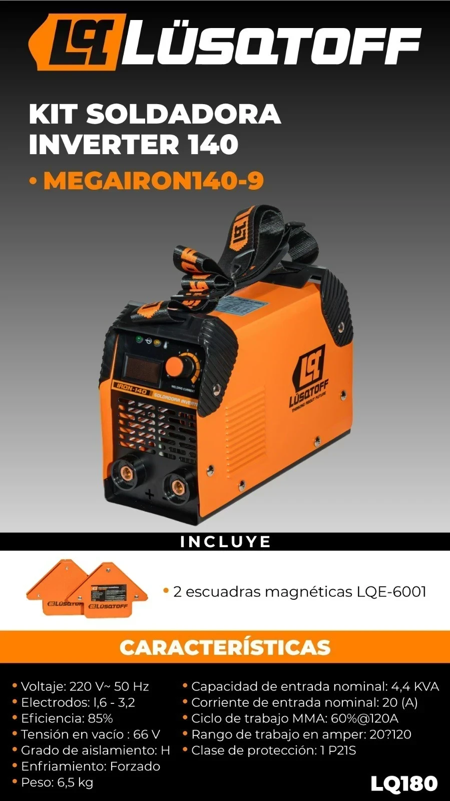 Kit soldador Luqstoff MEGAIRON140-9