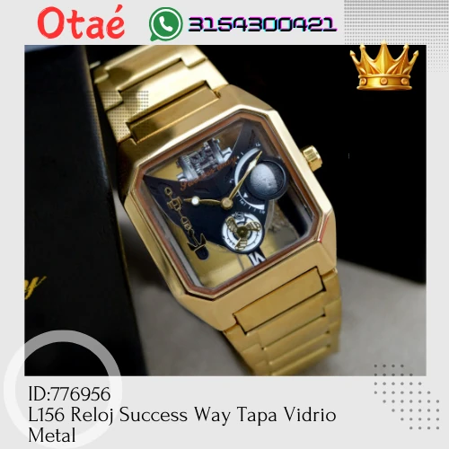 Reloj Success Way Tapa Vidrio Metal