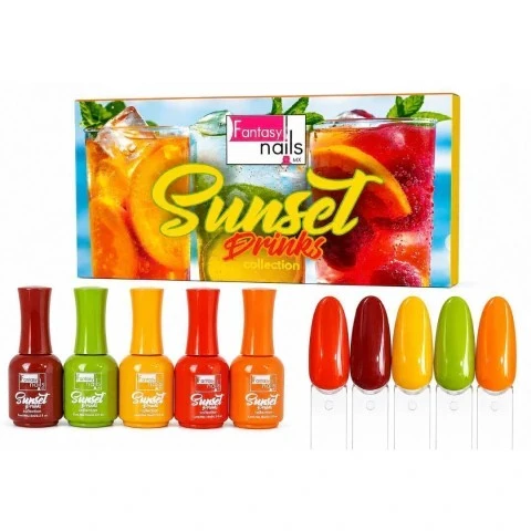 COLECCION SUNSET DRINKS FANTASY NAILS 