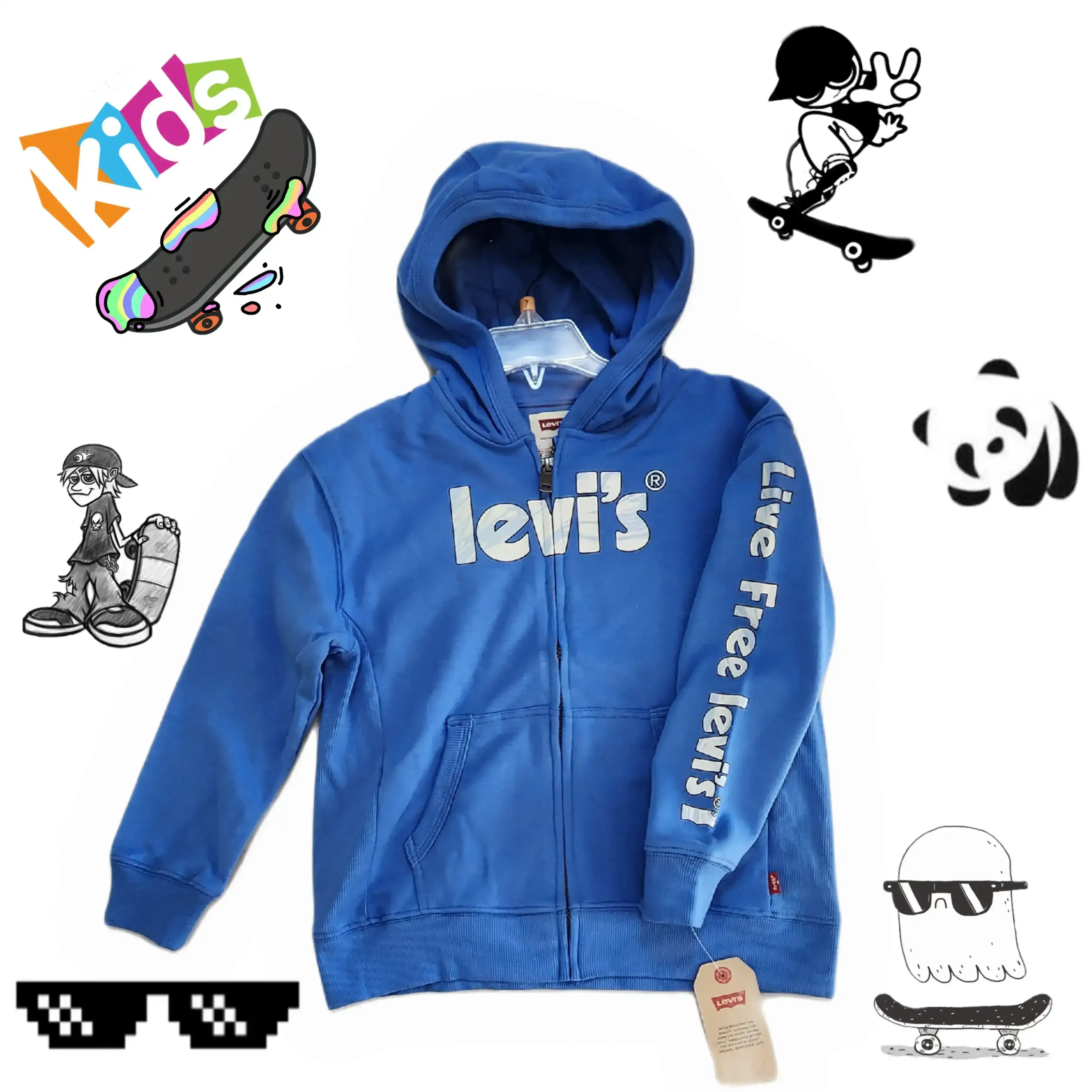 Sudadera azul celeste