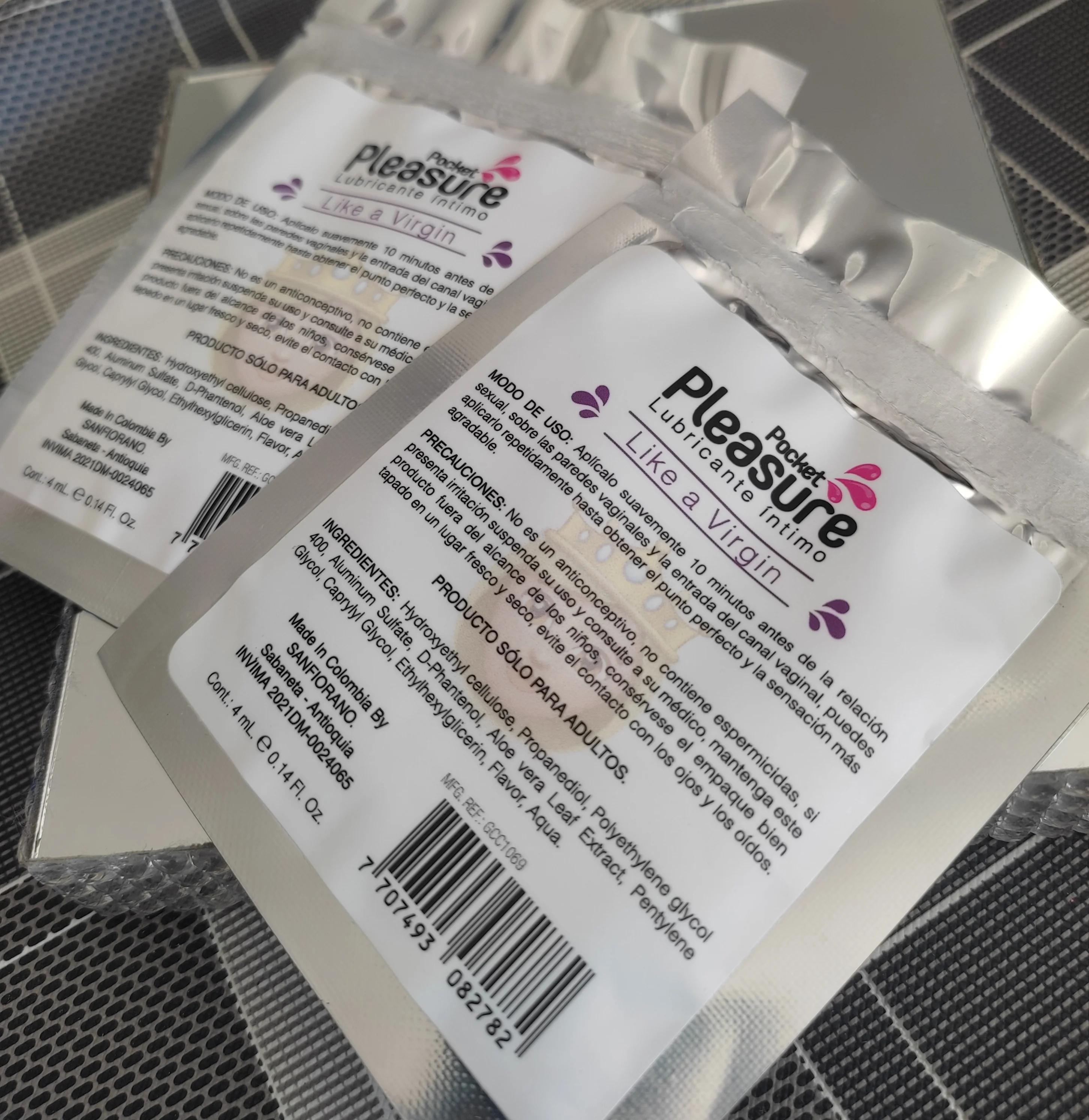 LUBRICANTE ÍNTIMO ESTRECHANTE LIKE A VIRGIN 4ML SACHET POCKET