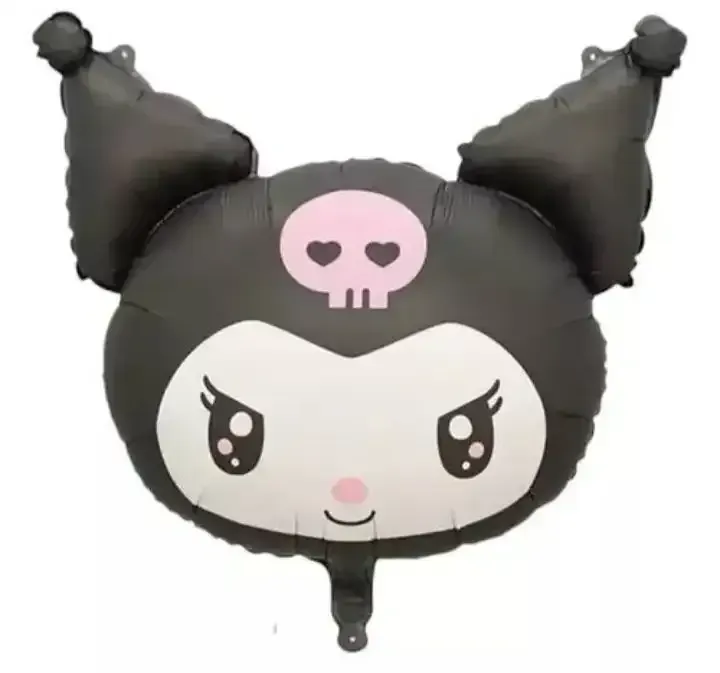 Globo metalizado kuromi cara 10 pulgadas 
