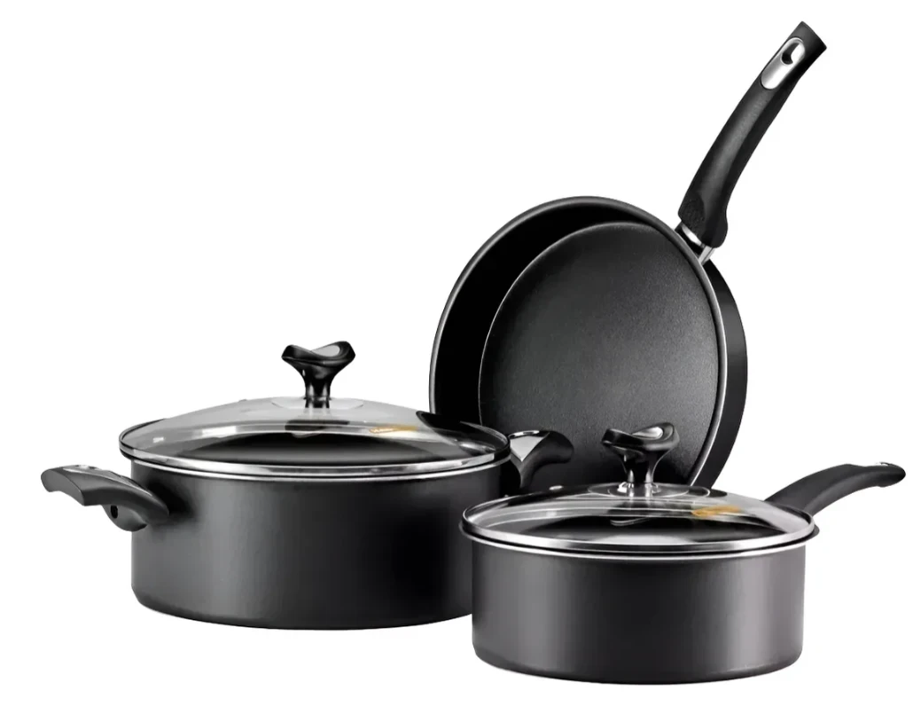BATERIA DE COCINA 5 PIEZAS MARMICOC NEGRO