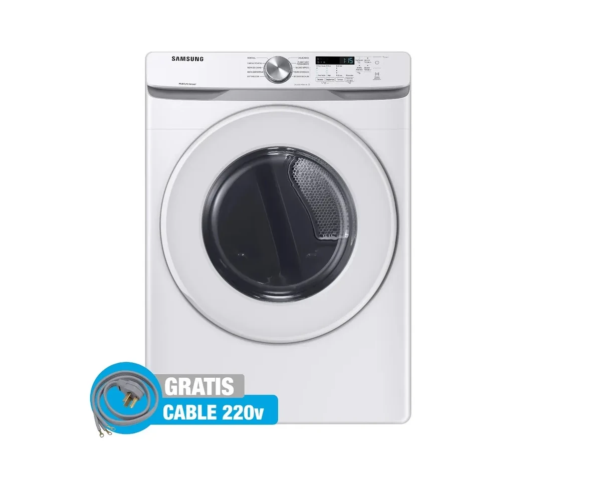 Secadora Eléctrica SAMSUNG  de 44 libras  carga frontal & Smart Diagnosis Color Blanco