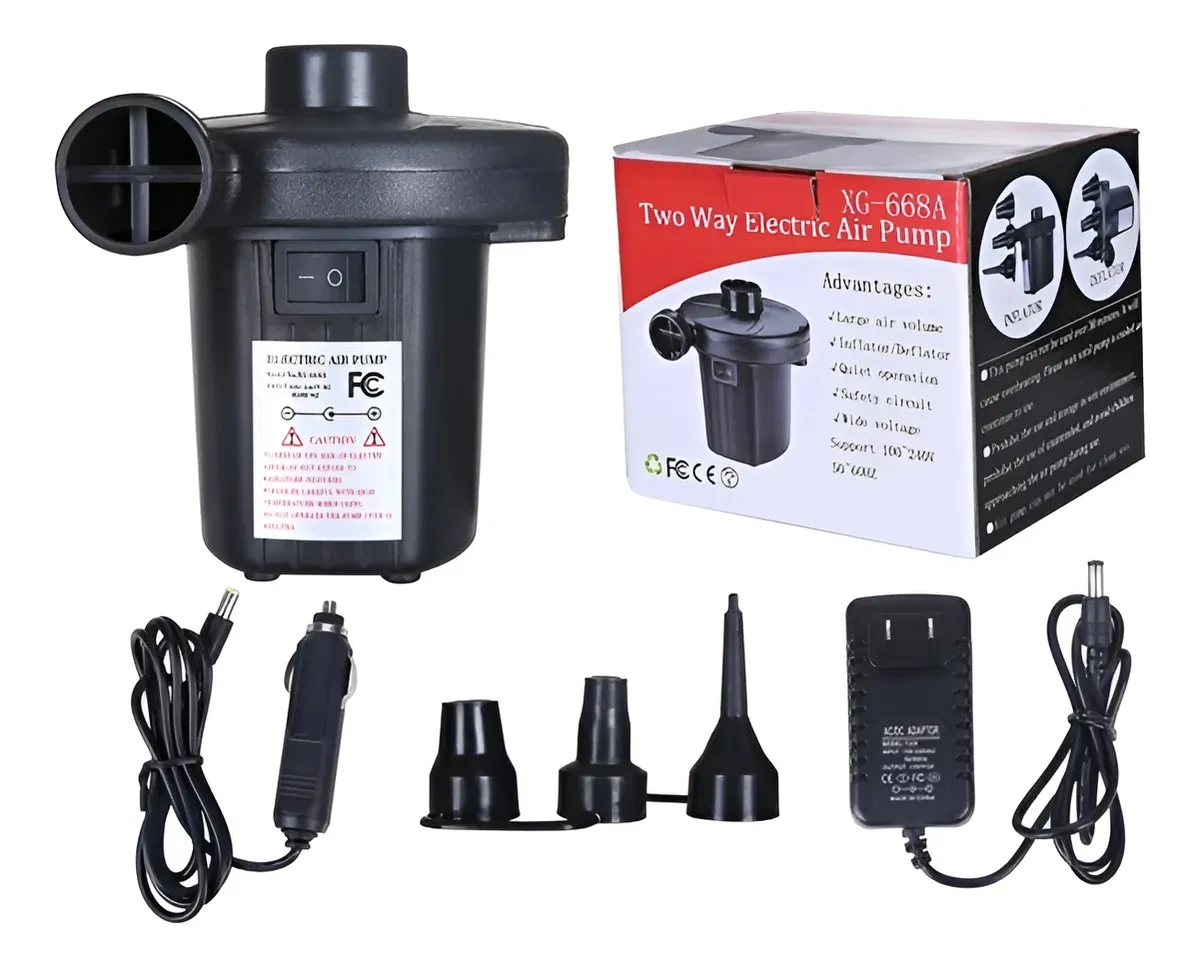 Inflador Electrico Globos Colchon Piscina Multifuncional Para 220v/12v