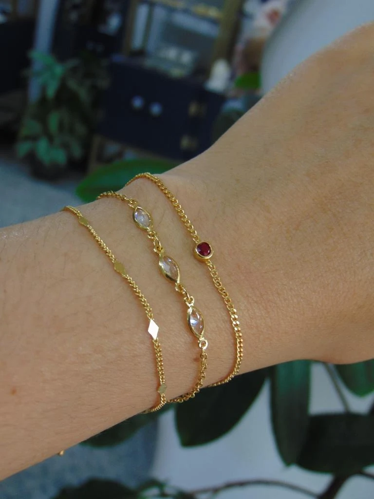 PULSERA RODIO 3 LINEAS TEJIDOS DIFERENTES