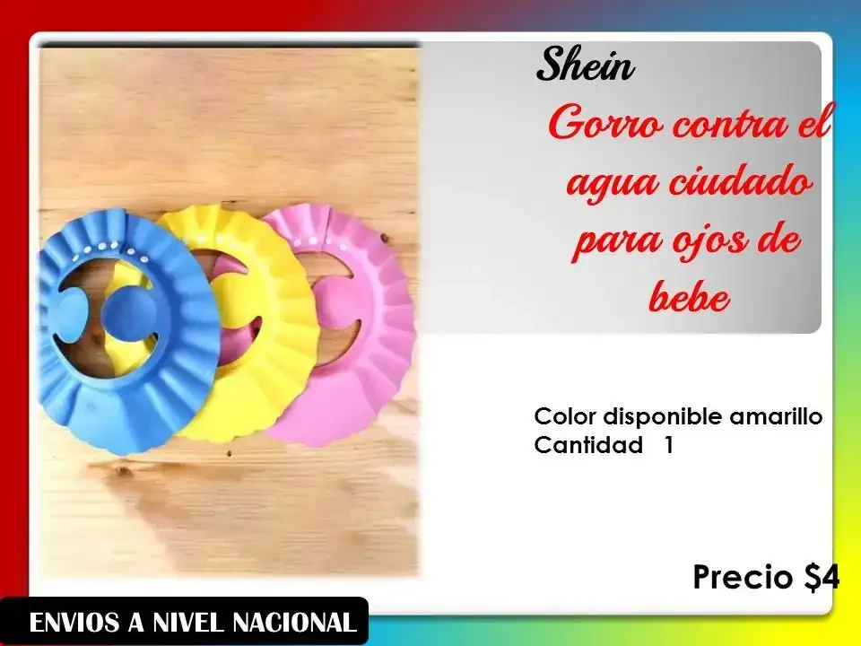 Gorrito para baño de bebes  3