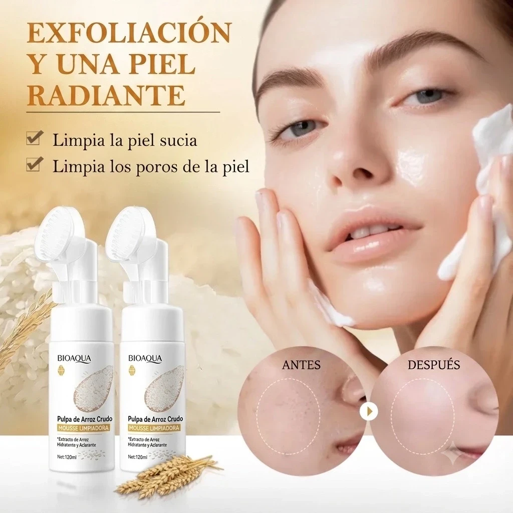 Espuma Limpiadora Facial Bioaqua 3