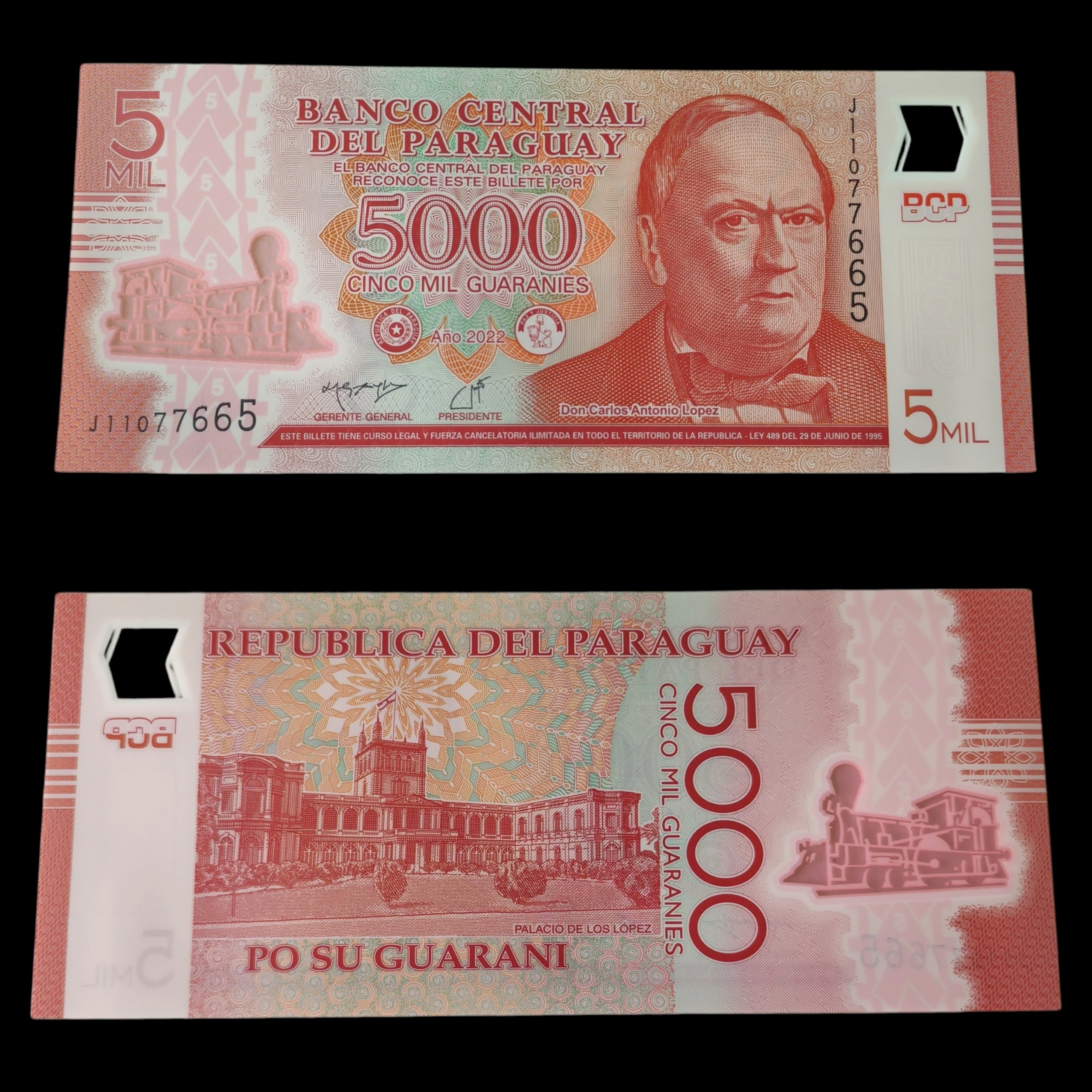 ° Paraguay 5000 guaraníes UNC
