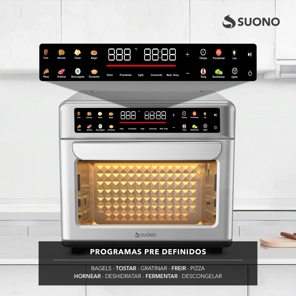 HORNO FREIDORA DE AIRE DIGITAL 1700W 25L 2