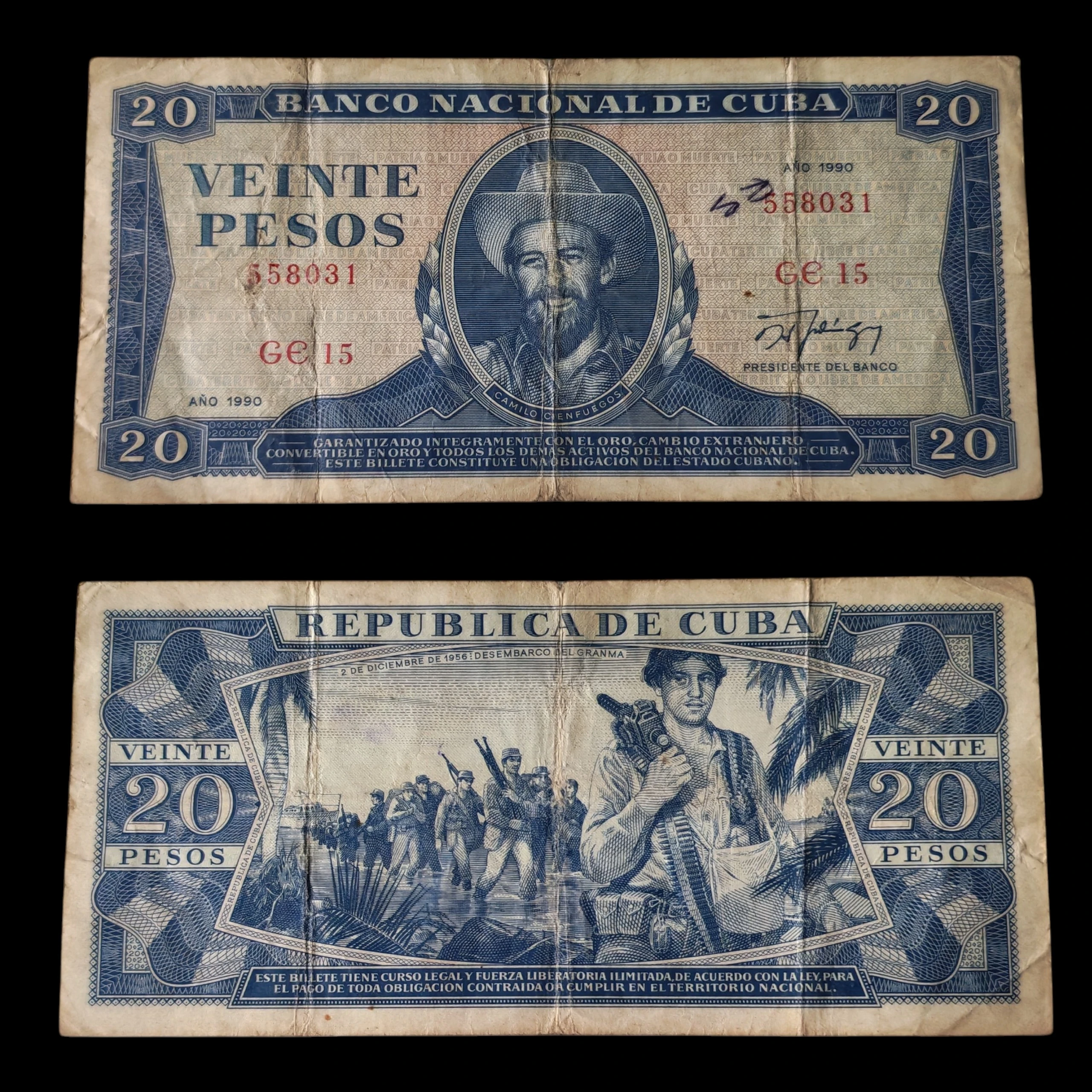 ° Cuba 20 pesos circulado 