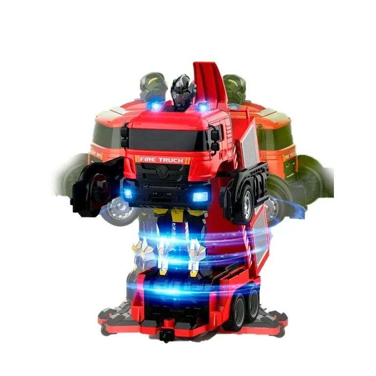 Carro Bomberos Transformer Control Luces y Sonido 6
