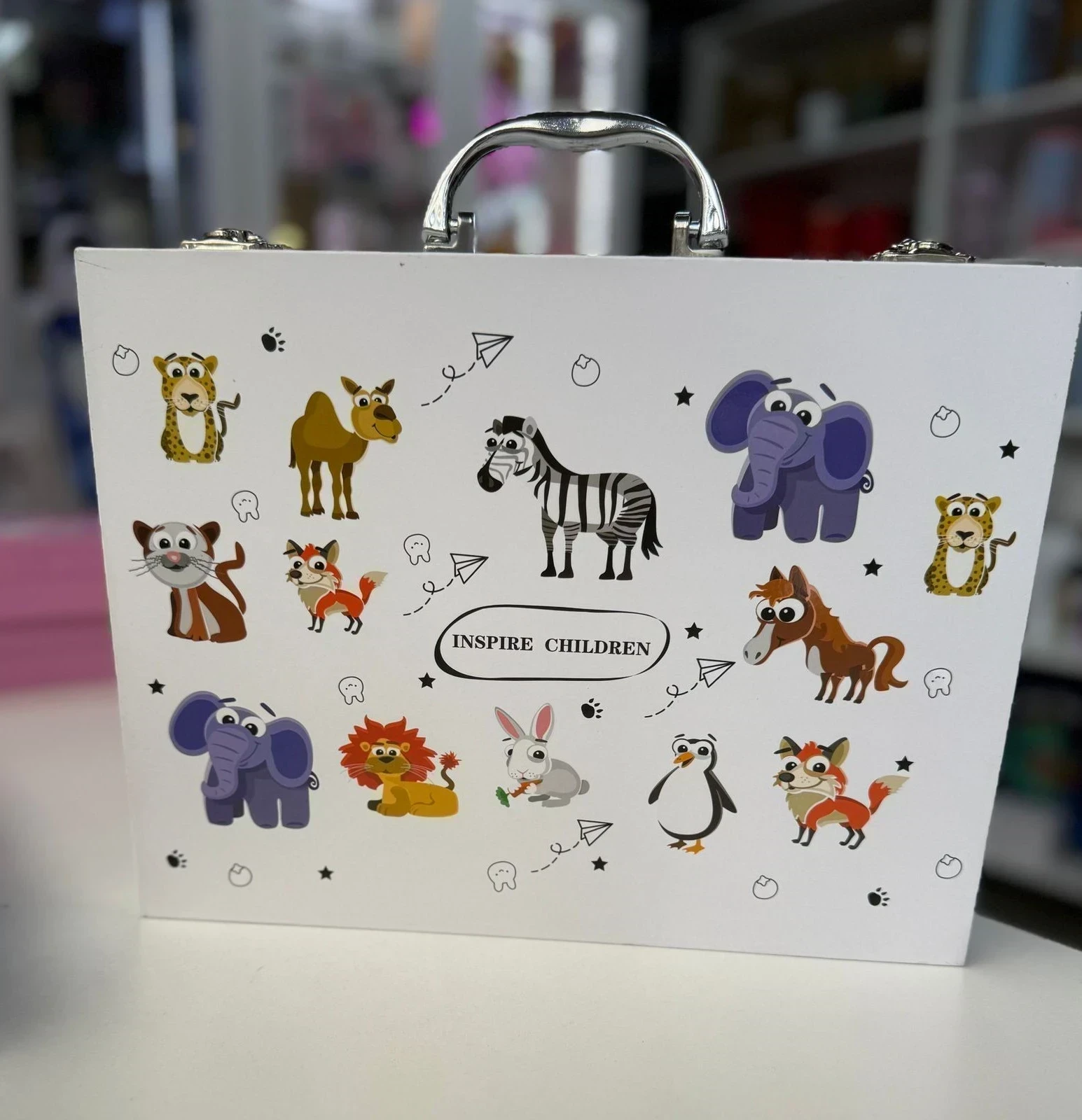 SET DE ARTE 64 PIEZAS  Animales 🐯🦁🐮🐷🐵🐥🦓🦍  ** 2