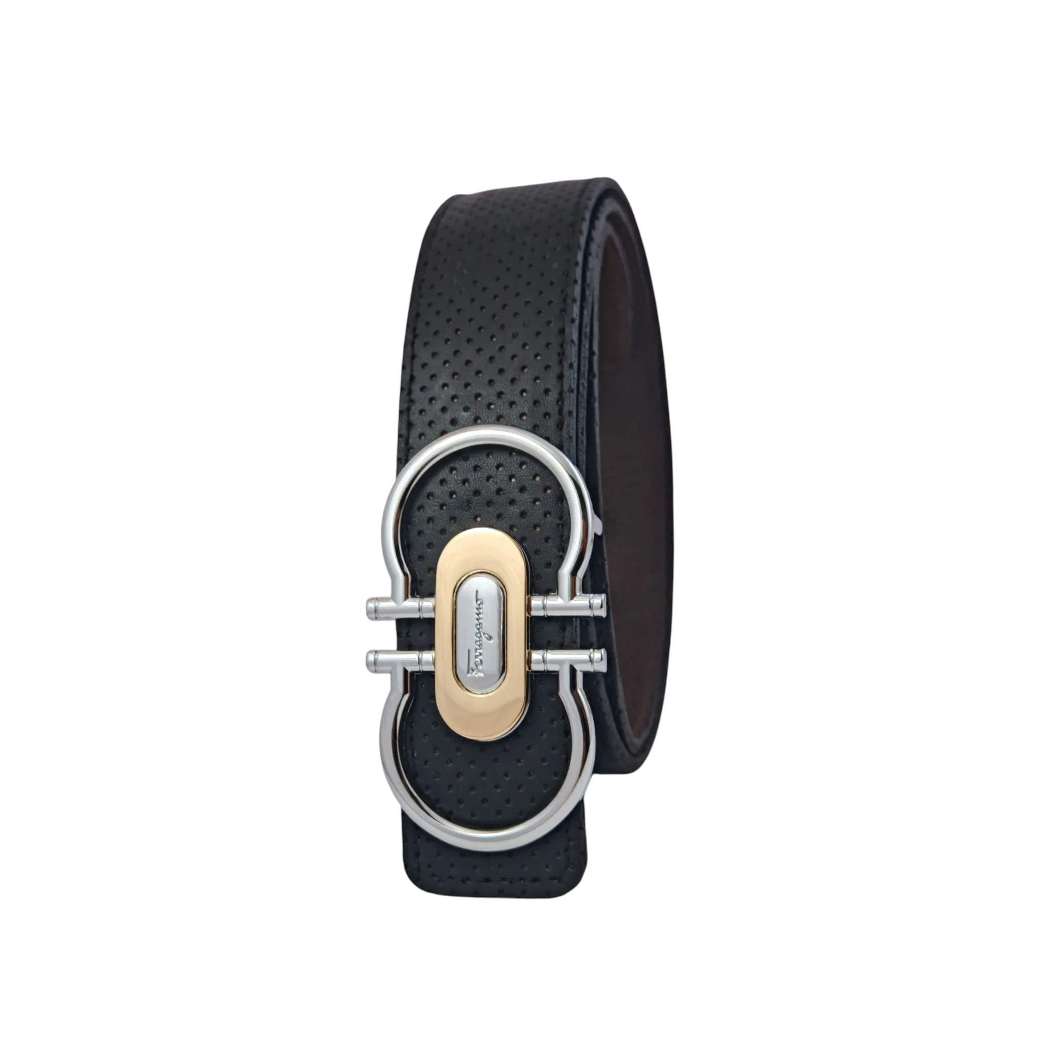 Ferragamo Negro y cafe 3