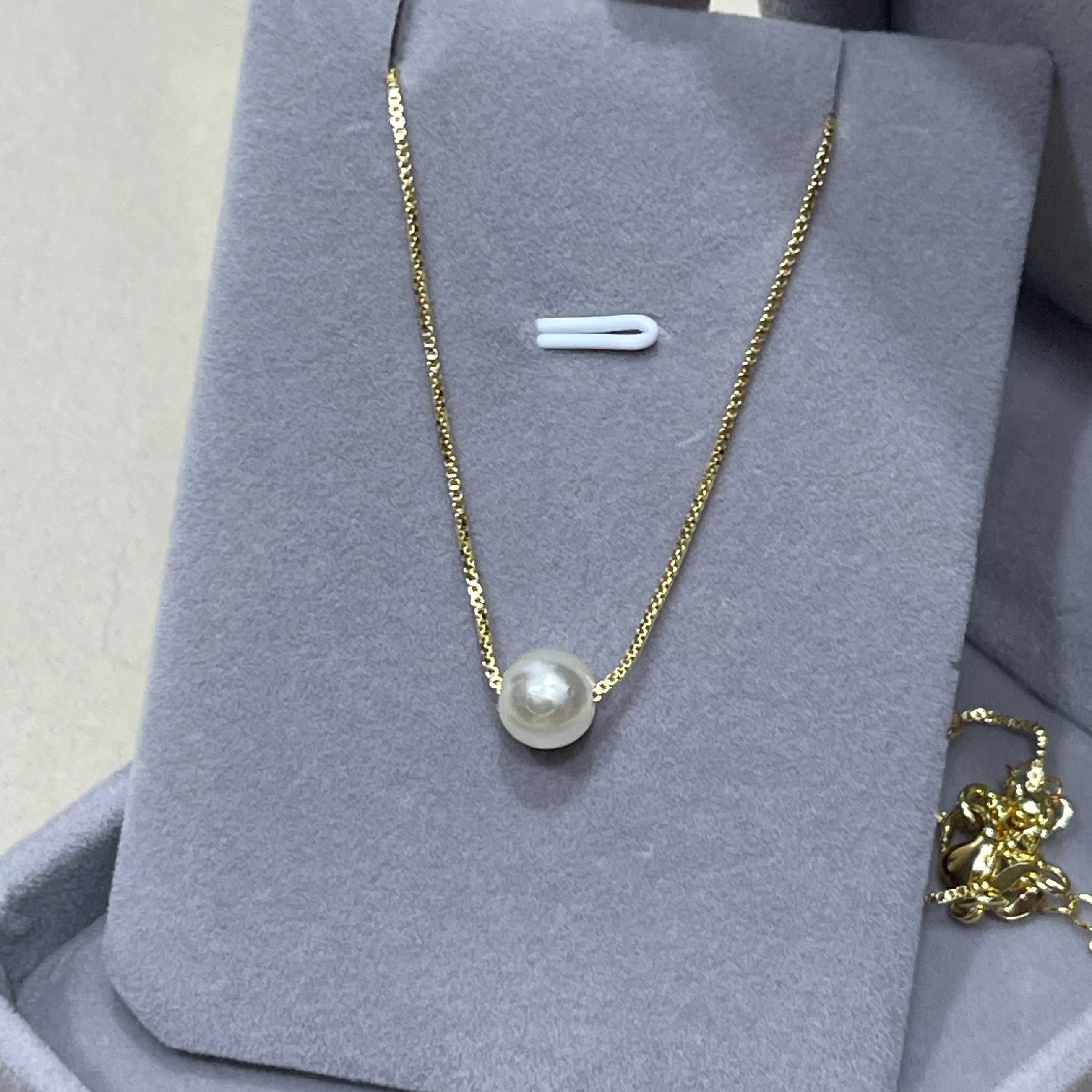 CADENA MINIMALISTA PERLA 2