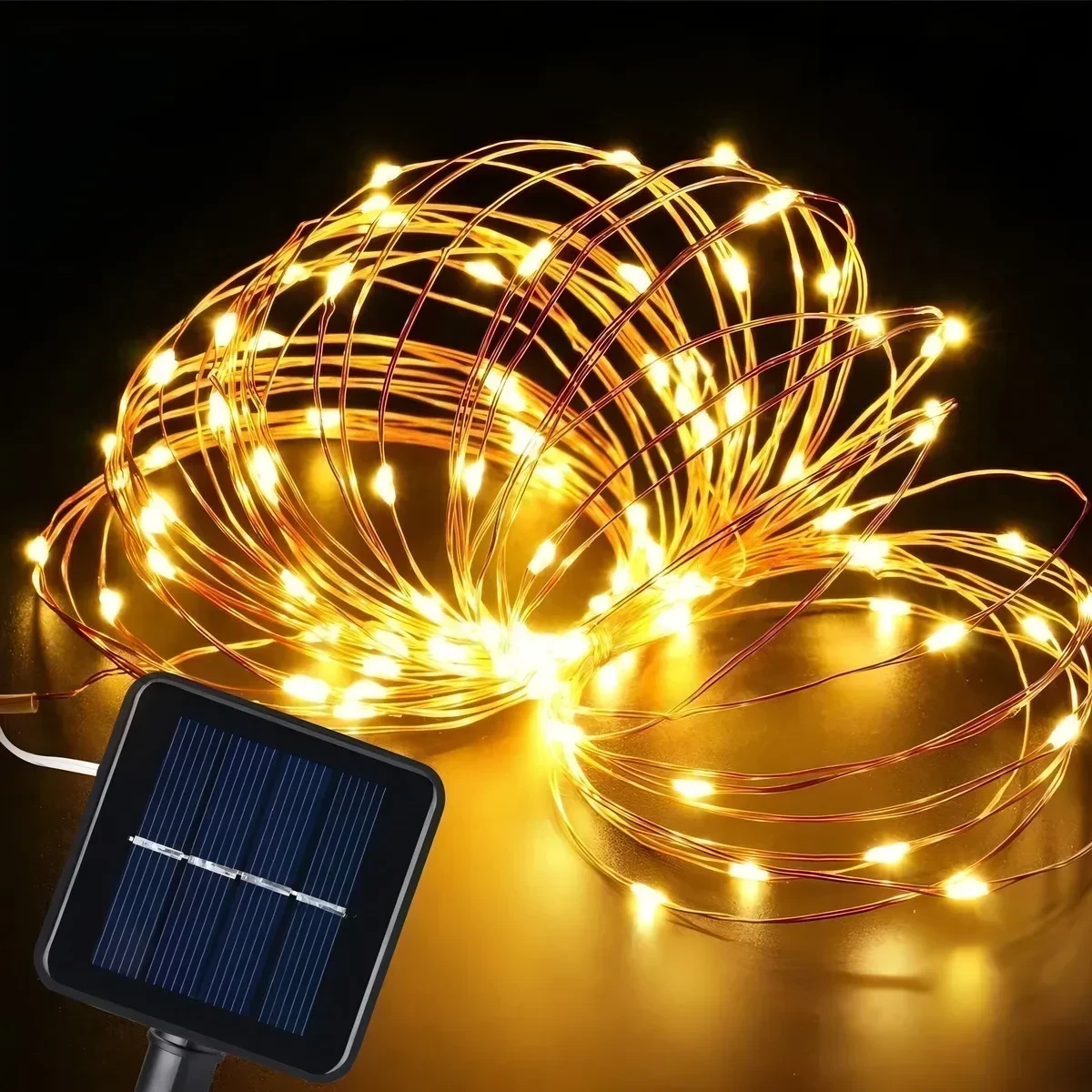 Luces hada 10mt amarilla calida 100 luces de navidad 2