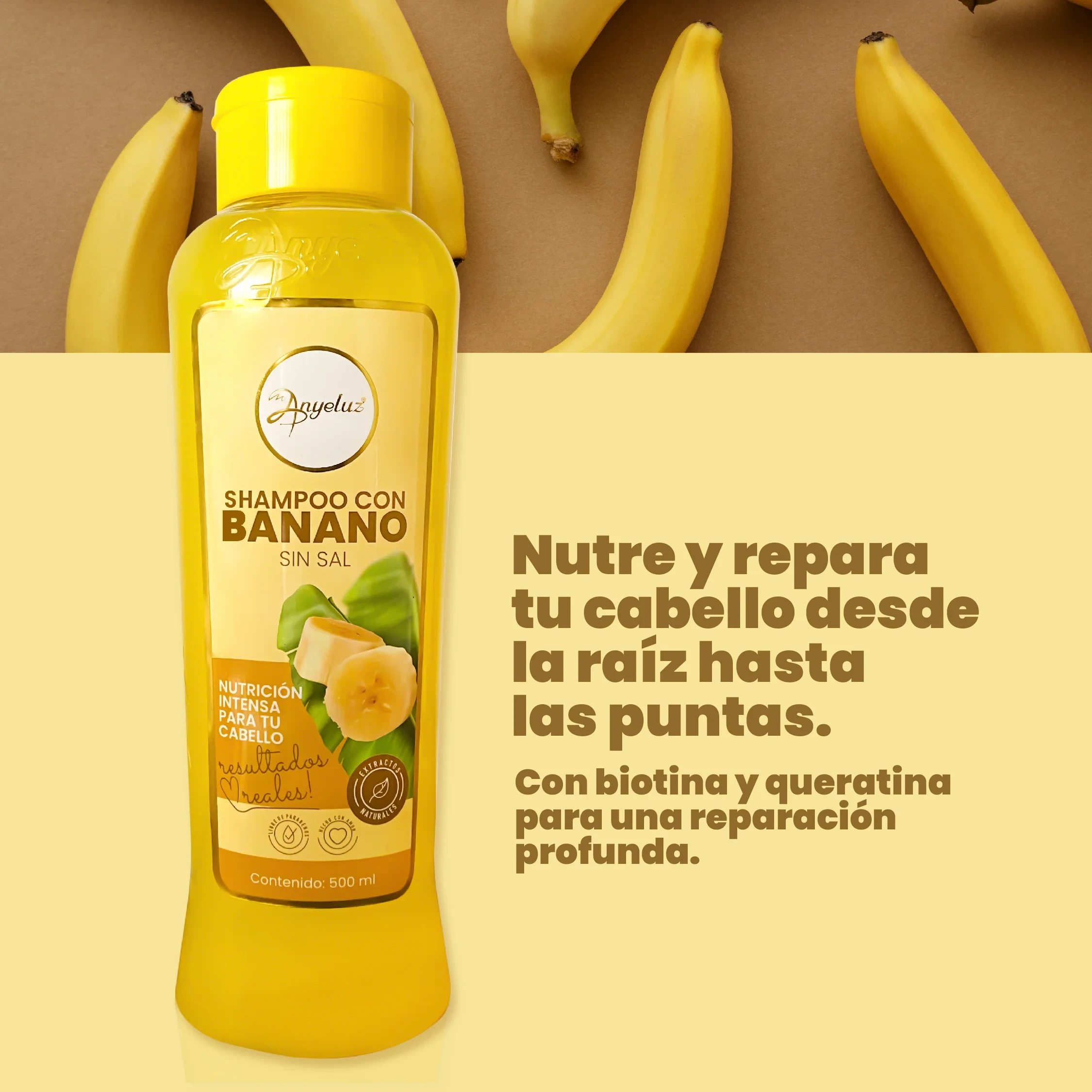 Shampoo de banano Anyeluz 