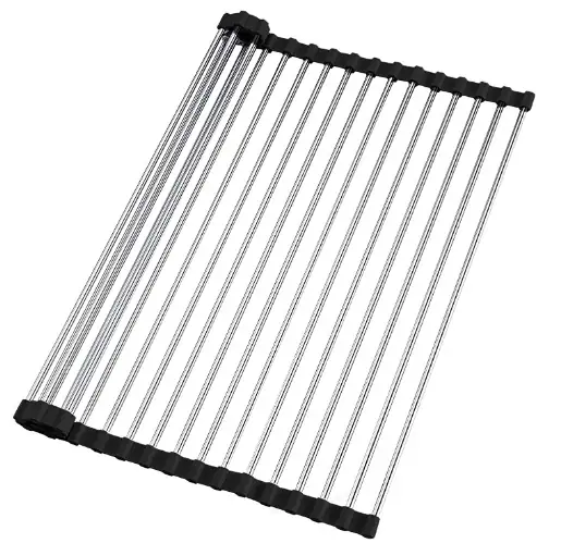 Escurridor Plegable De Acero Inoxidable 